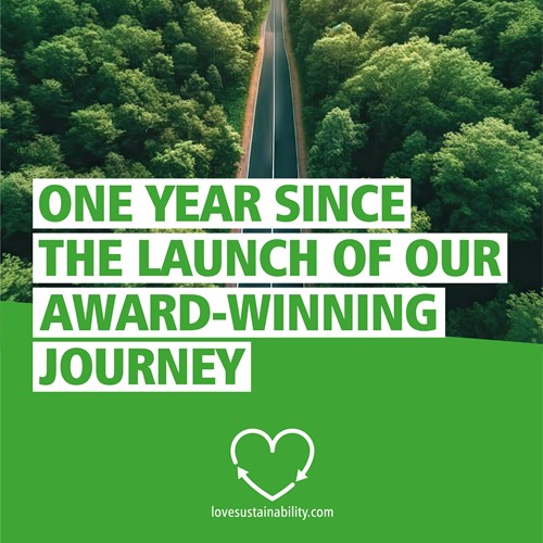 We started our sustainability journey in the first year : Green +