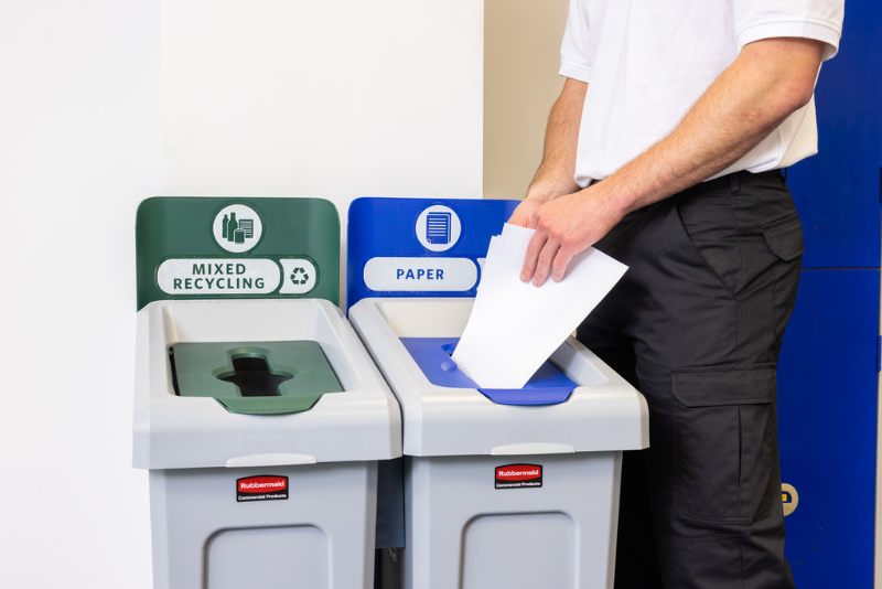Multi stream recycling in an office